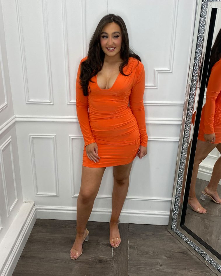 Plunge Neck Dress