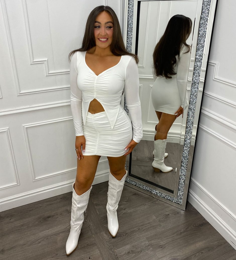 WHITE CUT OUT CO ORD copy