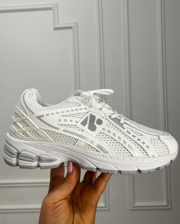 White/Grey Mesh Trainer