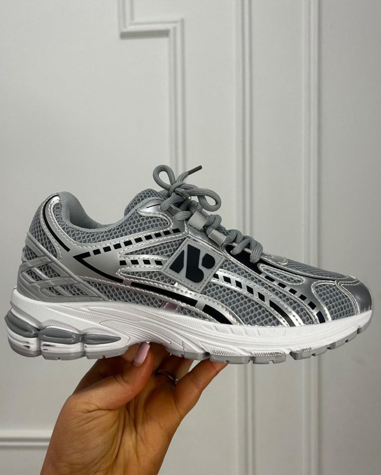 Silver/Grey Mesh Trainer