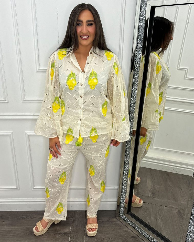 Lemon Detailed Two Piece