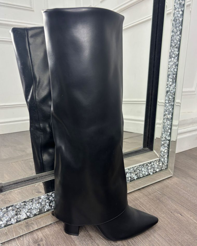 Black Fold Boot