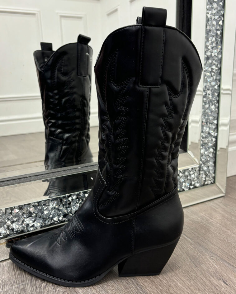Black Cowboy Boot