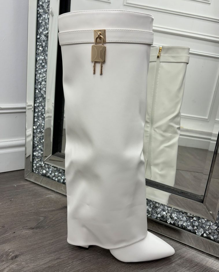 White Fold Boot