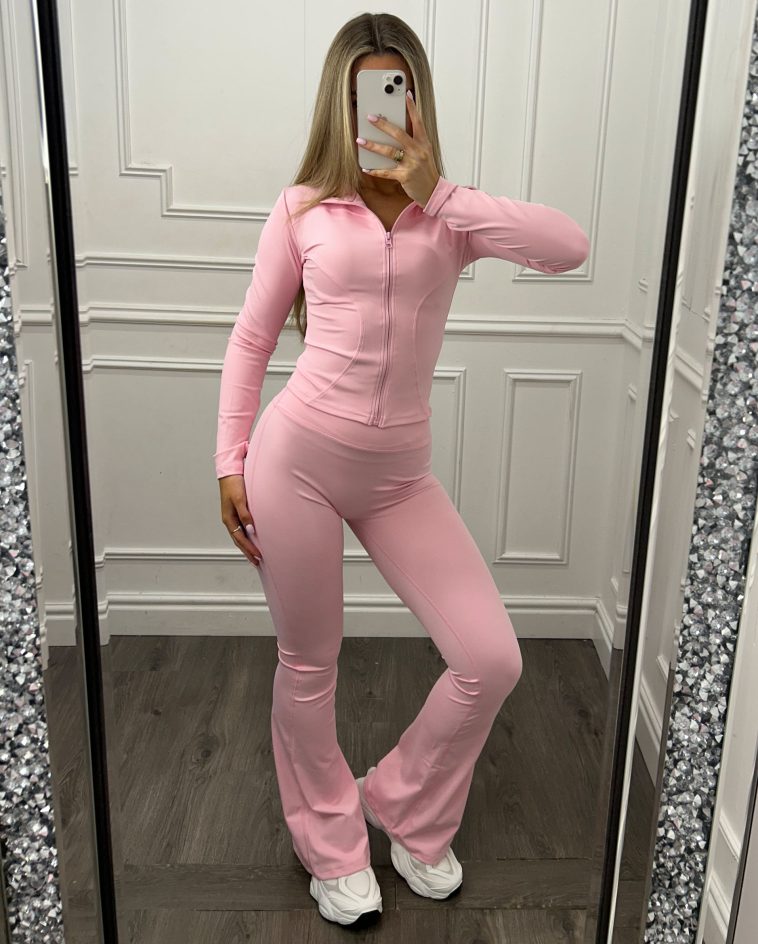 Amelia Sculpt Ruched Flare Leg Co Ord