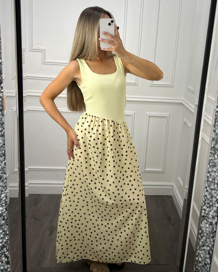 Polka Dot Maxi Dress