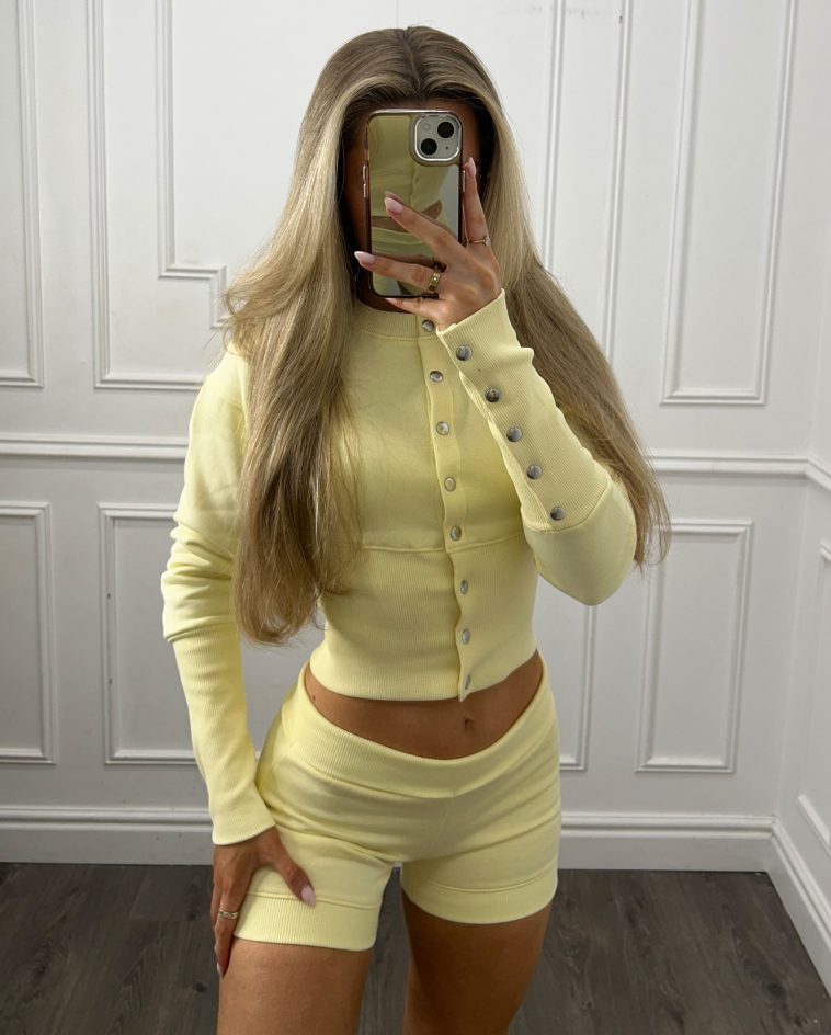 Popper Cinched Shorts Co Ord